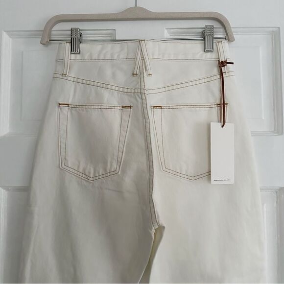 SLVRLAKE Beatnik Ankle Jeans Ivory - Picture 9 of 11